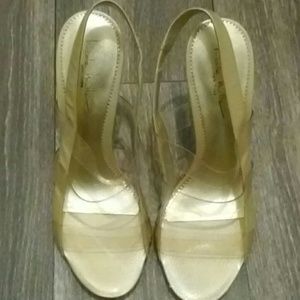 Gold Nicole Miller New York Heels